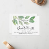 Budget nieuwe Kaart Aankondiging van adreswijzigin (Voorkant / Achterkant in situ)