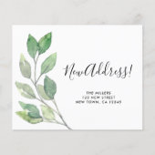 Budget nieuwe Kaart Aankondiging van adreswijzigin (Voorkant)