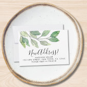 Budget nieuwe Kaart Aankondiging van adreswijzigin