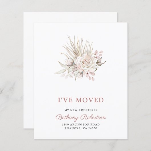 Budget nieuwe roze startroze rozen Eucalyptus Movi (Voorkant / Achterkant)