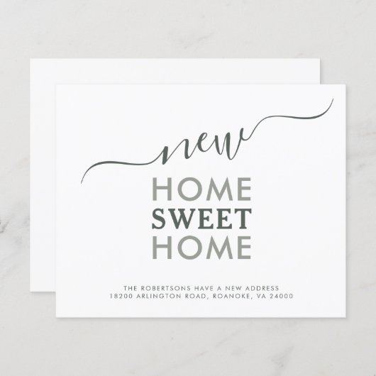 Budget nieuwe startaankondiging voor thuisgebruik (Voorkant / Achterkant)