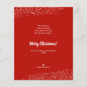 Budget NOEL Greenery Berries Holiday Kaart (Achterkant)