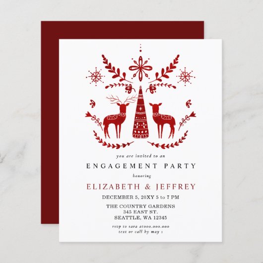 Budget Nordic Buck and Doe Engagement Party (Voorkant / Achterkant)