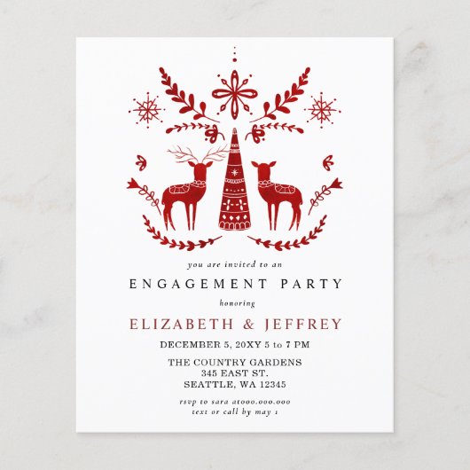 Budget Nordic Buck and Doe Engagement Party (Voorkant)