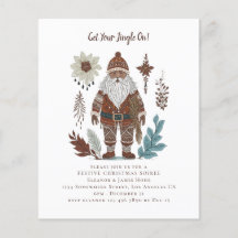 Budget Nordic Santa Christmas Party Uitnodigen