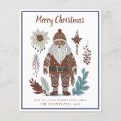 Budget Nordic St Nicholas Kerstmis Kaart (Voorkant)