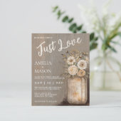 Budget Nothing Fancy Just Love Mason Jar Wedding (Staand voorkant)