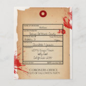 BUDGET Novelty Halloween Toe Label Coroner Kantoor (Voorkant)