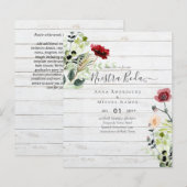 Budget nuestra BODA Bourgondië Wilde Bloemen Uitno (Voorkant / Achterkant)