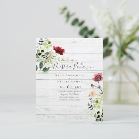 Budget nuestra BODA Bourgondië Wilde Bloemen Uitno (Staand voorkant)