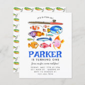 Budget O-Fish-ieel Reel Plezier Vissen Verjaardag (Voorkant / Achterkant)