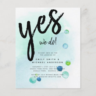 BUDGET Oceaan Zee Glas Ombre Turquoise Blauwe Trou Flyer