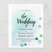 BUDGET Ocean Sea Glass Ombre Turquoise Blauwe Trou (Voorkant)