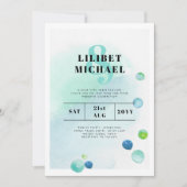 BUDGET Ocean Sea Glass Ombre Turquoise Blauwe Trou (Voorkant)