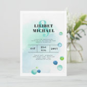 BUDGET Ocean Sea Glass Ombre Turquoise Blauwe Trou (Staand voorkant)