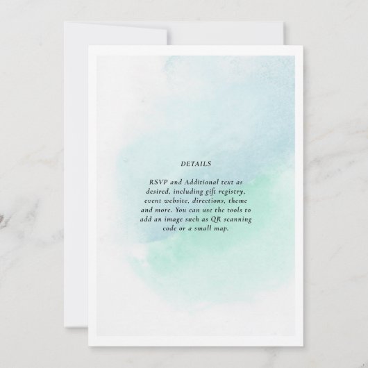 BUDGET Ocean Sea Glass Ombre Turquoise Blauwe Trou (Achterkant)