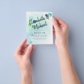 BUDGET Ocean Zee Glass Ombre Blauwgroen Blue Weddi Flyer (Hand)