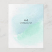 BUDGET Ocean Zee Glass Ombre Blauwgroen Blue Weddi Flyer (Achterkant)