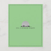 Budget Oerwoud Animals Two Wild Birthday Invitatio (Achterkant)