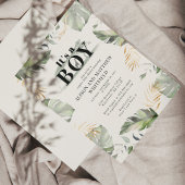 Budget Oerwoud Safari Giraffe Baby shower Uitnodig