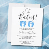 Budget Oh Babies Twins Couples Baby shower Uitnodi