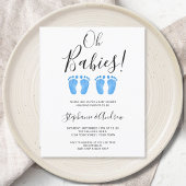 Budget Oh Babies Twins Couples Baby shower Uitnodi