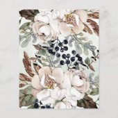 Budget Oh Baby Boho Baby shower Uitnodiging (Achterkant)