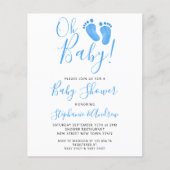 Budget Oh Baby Feet Couples Baby shower (Voorkant)