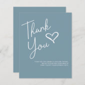 Budget Oh Baby Modern Boy Baby shower Dank u (Voorkant / Achterkant)