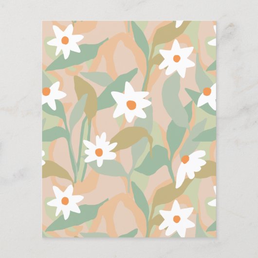 Budget Oh Baby Script Sage Green Boho Baby shower (Achterkant)