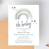 Budget Oh Baby shower Blue Boho regenboog