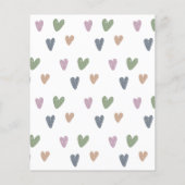 Budget Oh Baby Shower Boho Regenboog Bedankt (Achterkant)