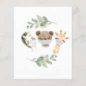 Budget Oh Baby shower Woodland Eucalyptus Flyer (Achterkant)