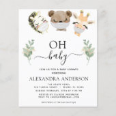 Budget Oh Baby shower Woodland Eucalyptus Flyer (Voorkant)