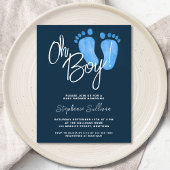 Budget Oh Boy Baby shower Invitation