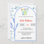 Budget Oh Boy Baby shower Invitation Kaart (Voorkant)