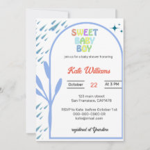 Budget Oh Boy Baby shower Invitation