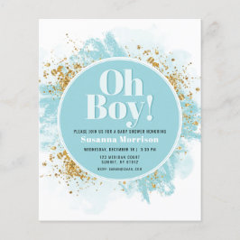 Budget Oh Boy Baby shower Waterverf