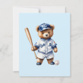 Budget Oh Boy Baseball Baby shower Dank je wel (Achterkant)
