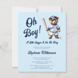 Budget Oh Boy Baseball Baby shower Schattige Beer