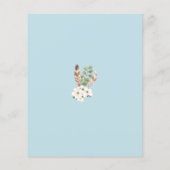 Budget Oh Boy Blue Baby shower Uitnodiging (Achterkant)