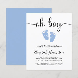 Budget Oh Boy Blue drive op uitnodiging van Baby s