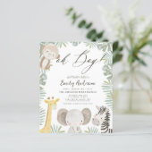 Budget Oh Boy Safari Animal Boy's Baby shower (Staand voorkant)