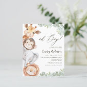 Budget Oh Boy Safari Animal Boy's Baby shower (Staand voorkant)