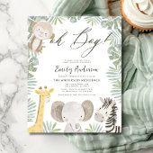 Budget Oh Boy Safari Animal Boy's Baby shower Flyer