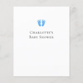 Budget Oh Boy's Baby shower Invitation (Achterkant)