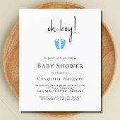 Budget Oh Boy's Baby shower Invitation