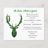 Budget Oh DEER wat een jaar 2020 Kerstmis uitnodig (Voorkant)