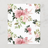 Budget Oh Deer Waterverf Baby shower Uitnodiging (Achterkant)