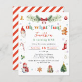 Budget Oh Wat Leuk Kerst Kleurrijke 1e Verjaardag (Voorkant / Achterkant)